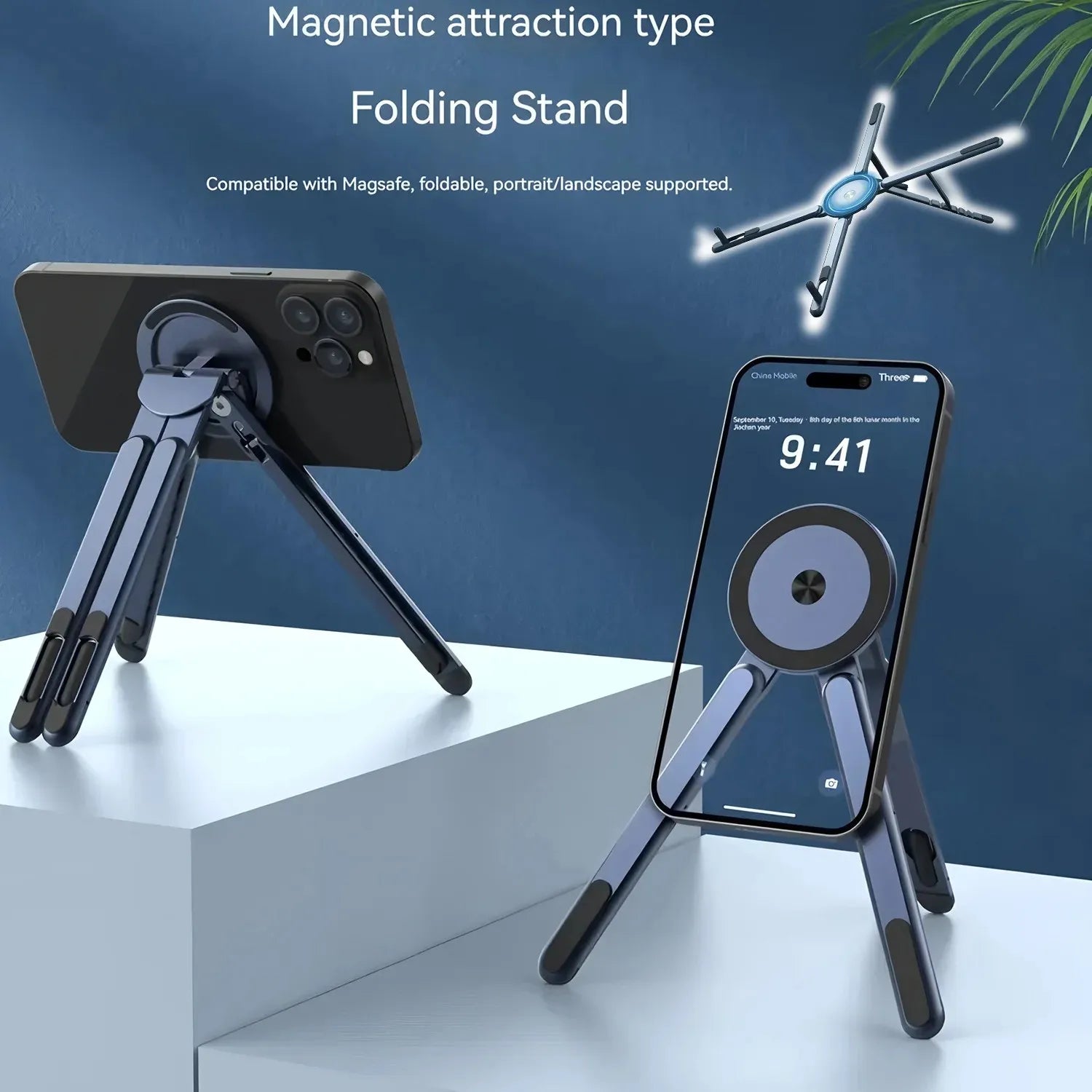 AirFold Trio Stand - Foldable Aluminum Stand