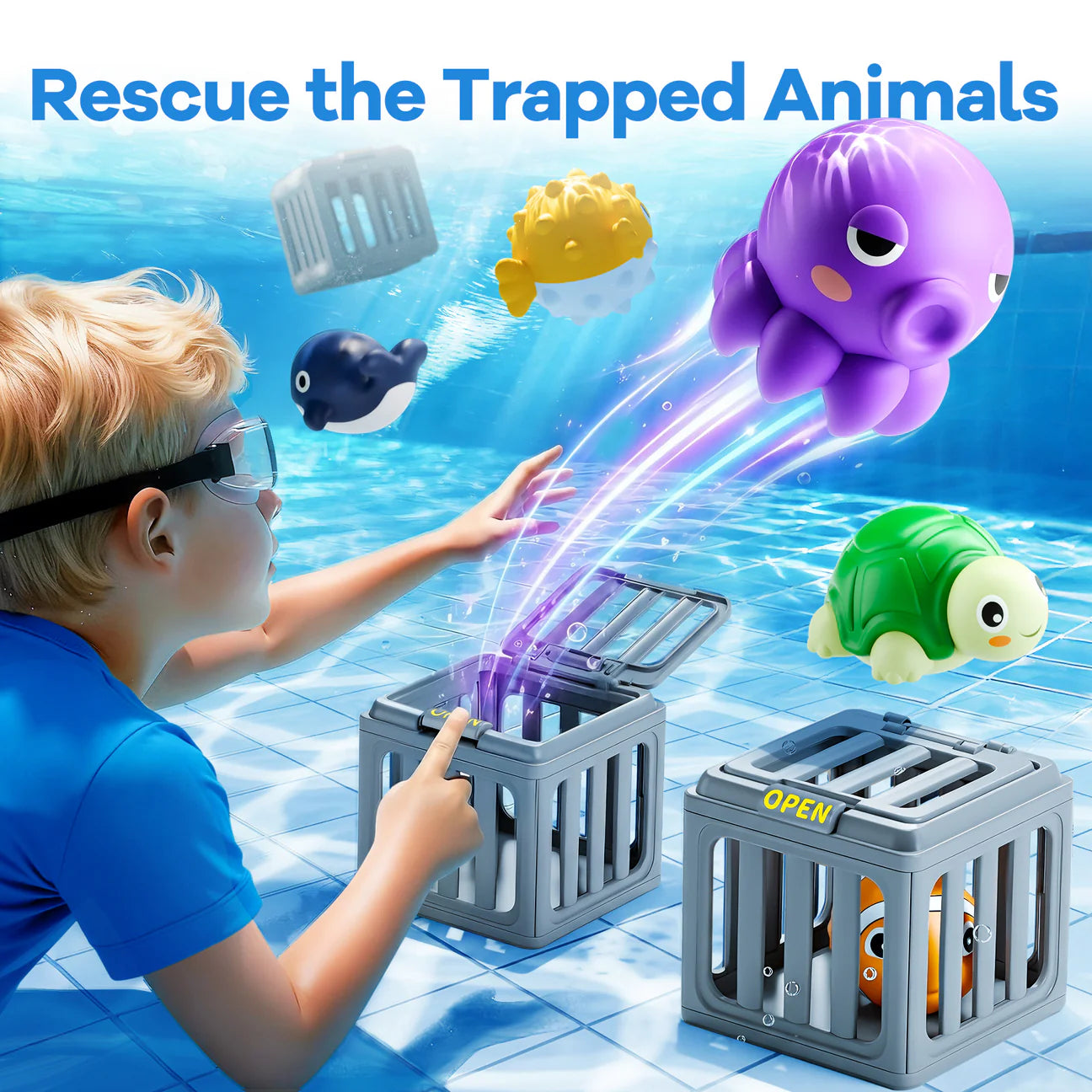 Underwater Rescue Toys for Pool & Bath 🌊